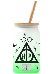 Стъклена чаша буркан Harry Potter 